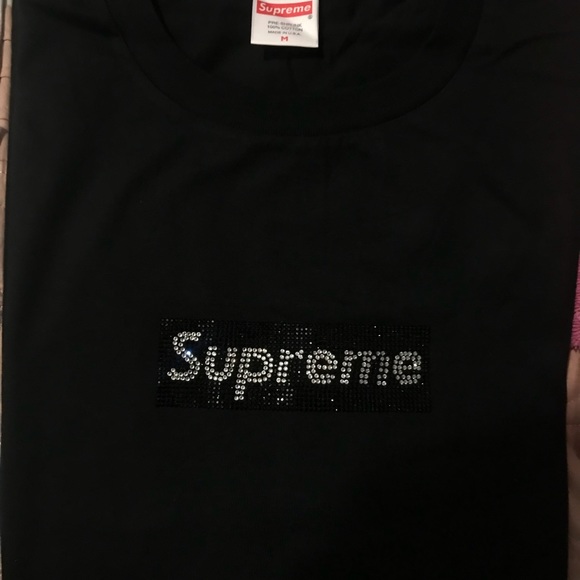 Supreme Swarovski 25th Anniversary Tee Shirt